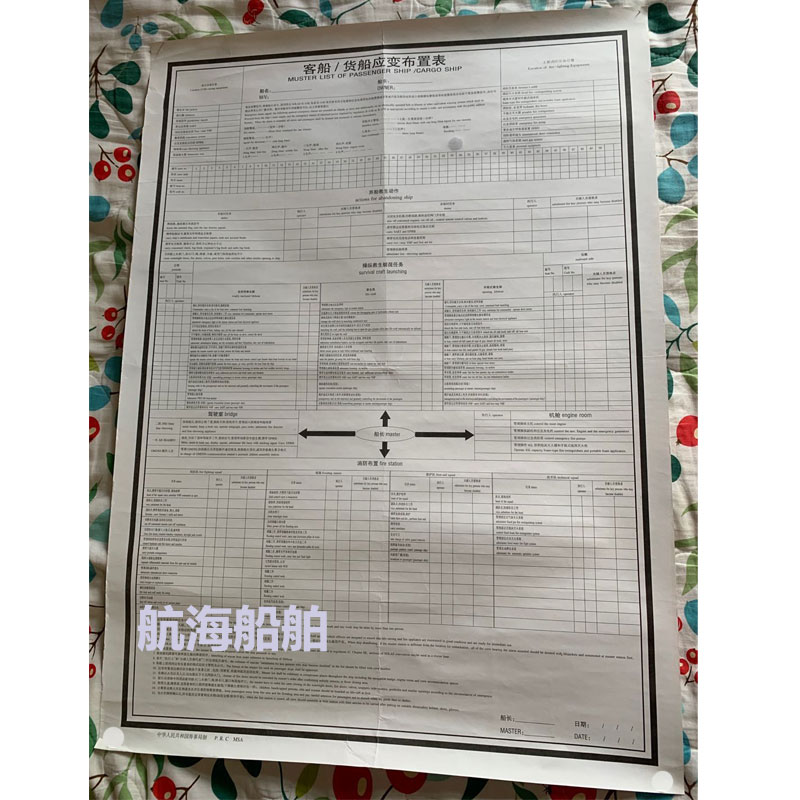 船舶船舶应变部署表