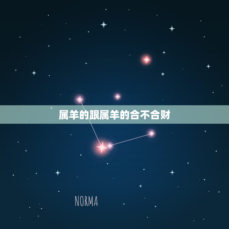 属羊和属牛的合财吗