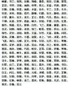 姓徐的女孩名字大全