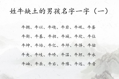 带土男孩名字