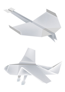 变形折纸飞机视频素材下载