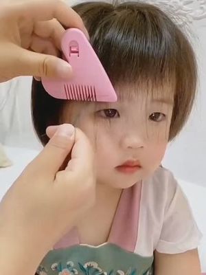 儿童齐刘海怎么剪好看