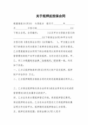 主合同与从合同的关系