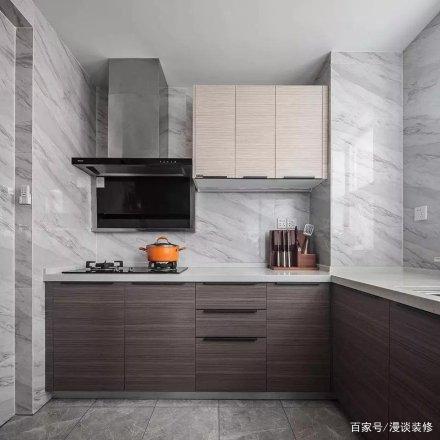米灰橱柜配什么台面