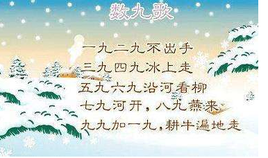 2016年九九寒天怎么算