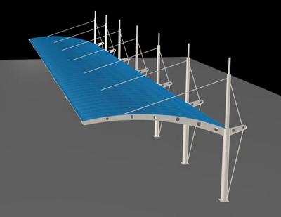 膜結(jié)構(gòu)停車棚介紹（什么是膜結(jié)構(gòu)停車棚？） 裝飾工裝施工 第5張