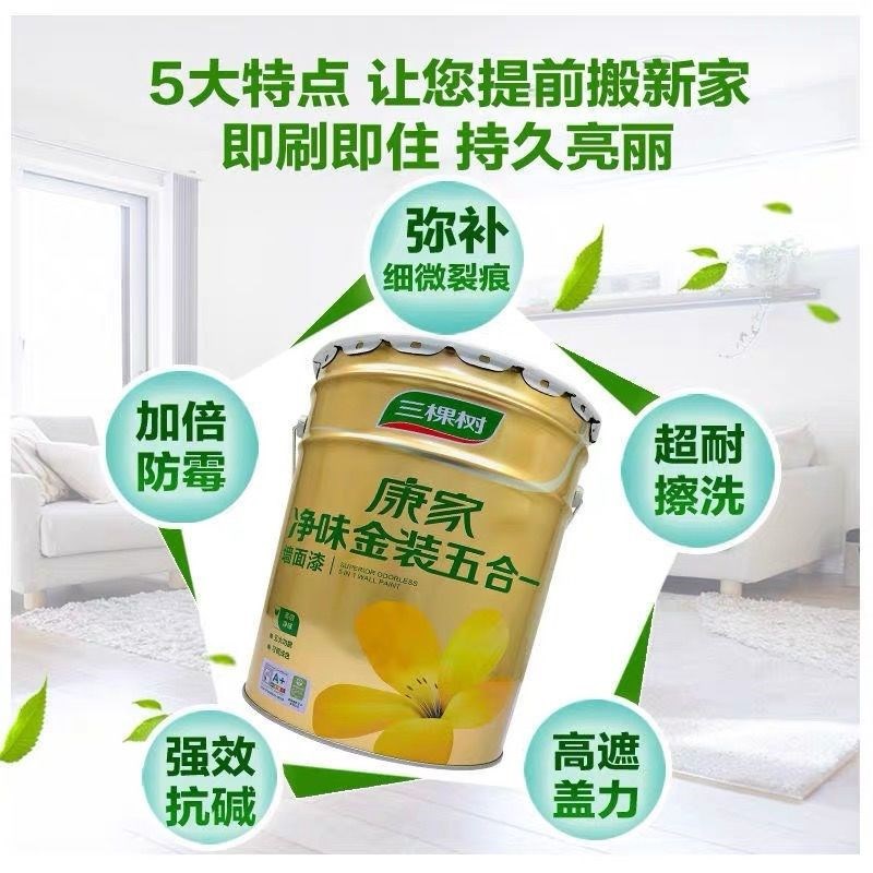 三棵树净味防霉墙面漆价格
