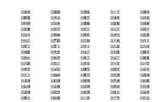 刘起名字女孩