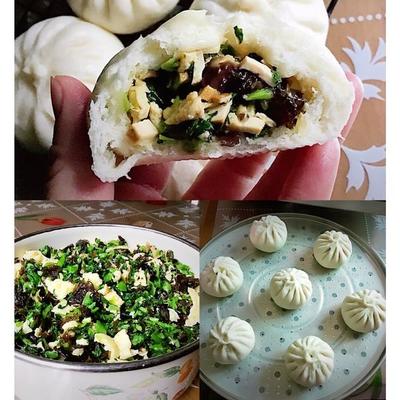 香菇干菜包子