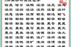 宝宝姓杨取什么名字