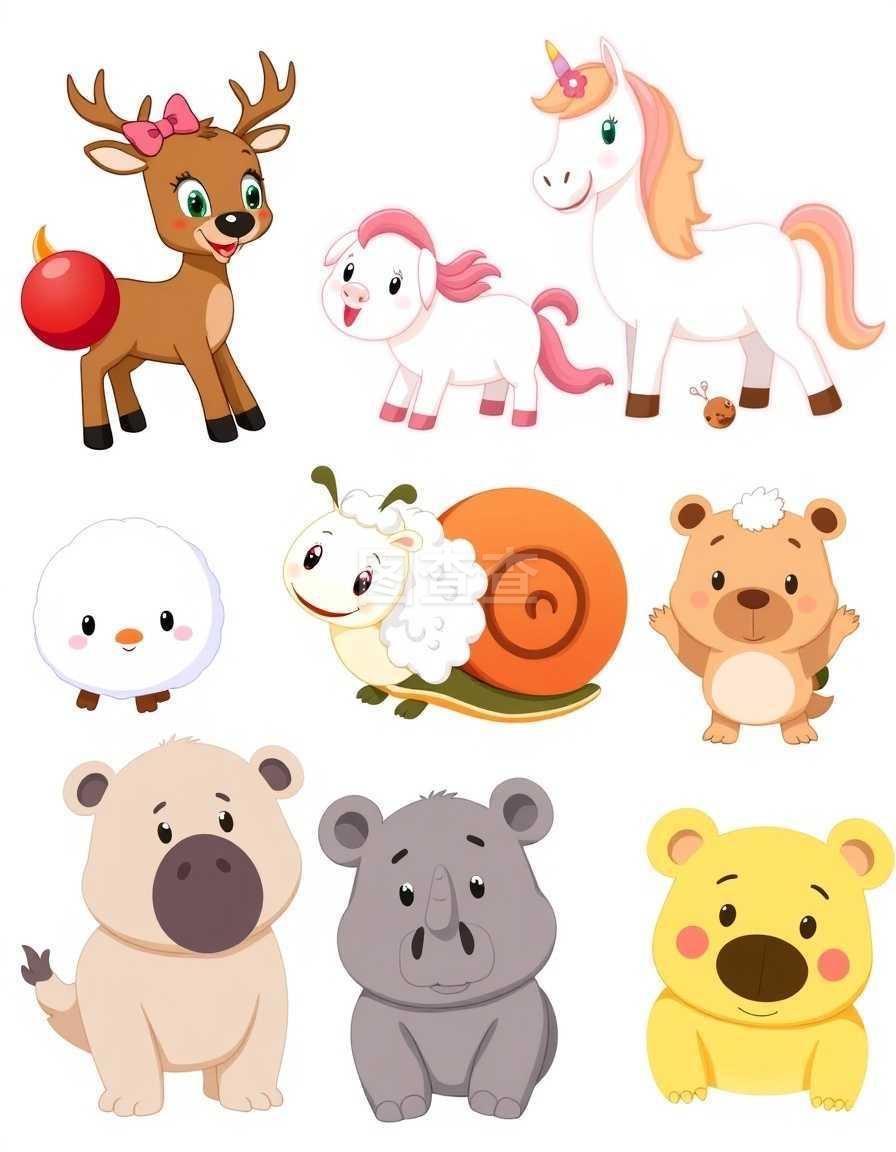 卡通动物矢量图__野生动物_生物世界_矢量图库_昵图网nipic.com