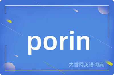 porin单词的读音
